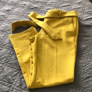 Loft Marisa Pants - Canary Yellow - size 4